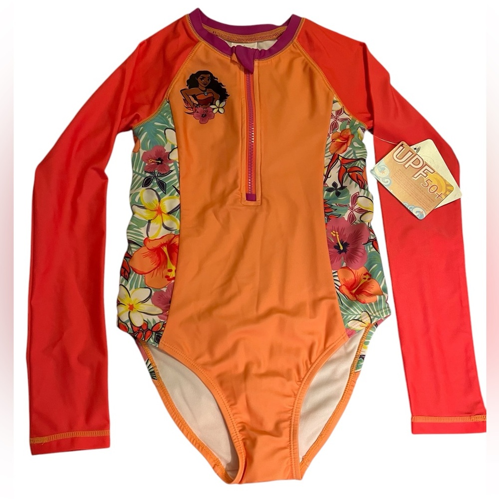 Disney Moana Long Sleeve Swimsuit UPF 50+!
